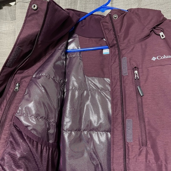 Columbia Womens Big Puffy Thermal Purple Jacket - Picture 8 of 12